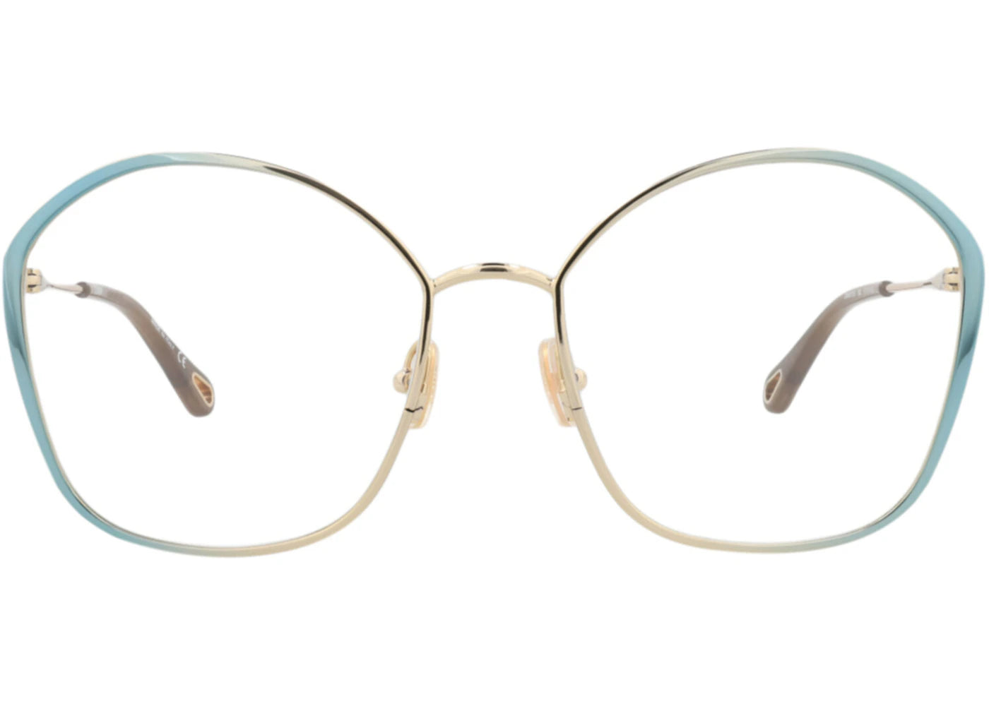 Chloe Square-Frame Metal Optical Frames Blue Blue Transparent (CH0017OA-30009909-002)