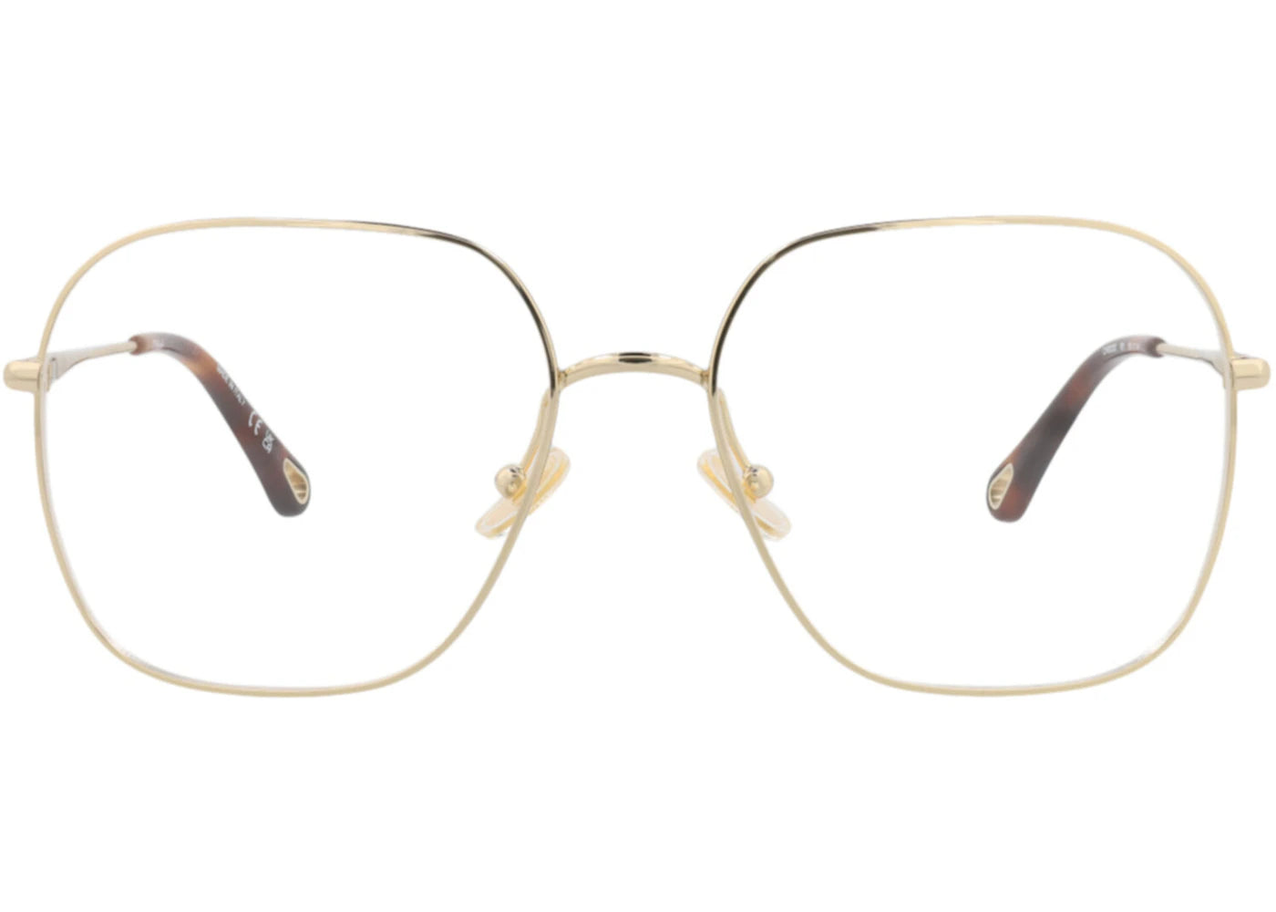Chloe Square-Frame Metal Optical Frames Gold Gold Transparent (CH0023O-30009875-001)