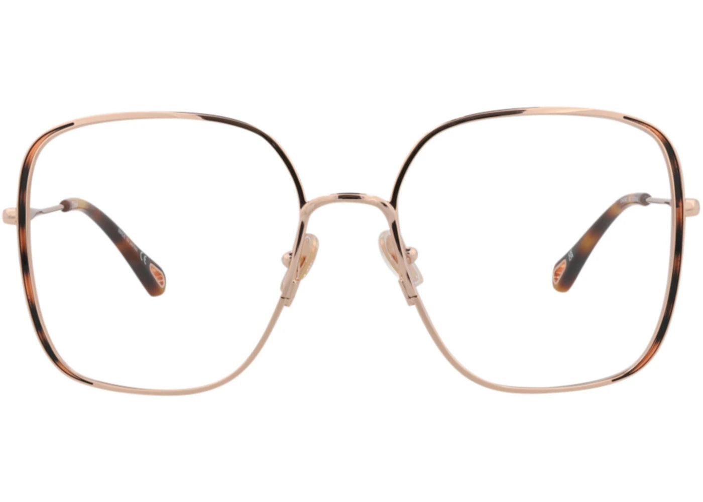 Chloe Square-Frame Metal Optical Frames Gold Gold Transparent (CH0038O-30009845-002)