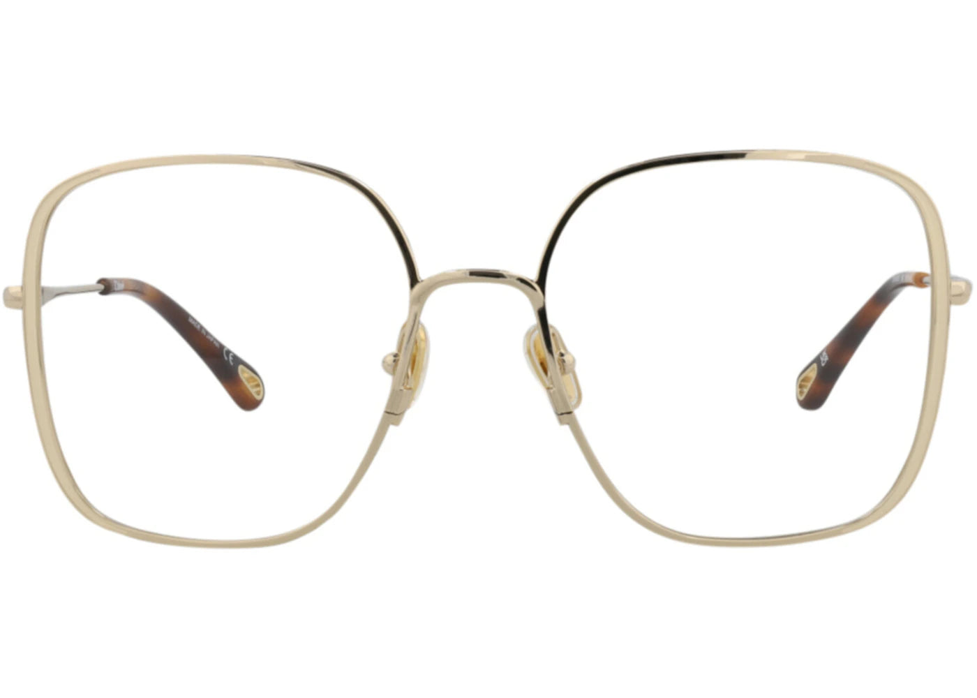 Chloe Square-Frame Metal Optical Frames Gold Gold Transparent (CH0038O-30009845-005)