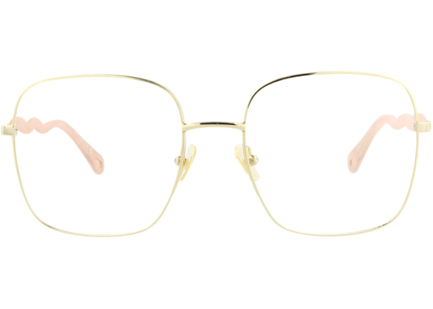 Chloe Square-Frame Metal Optical Frames Gold Pink (CH0056O-30011442-003)