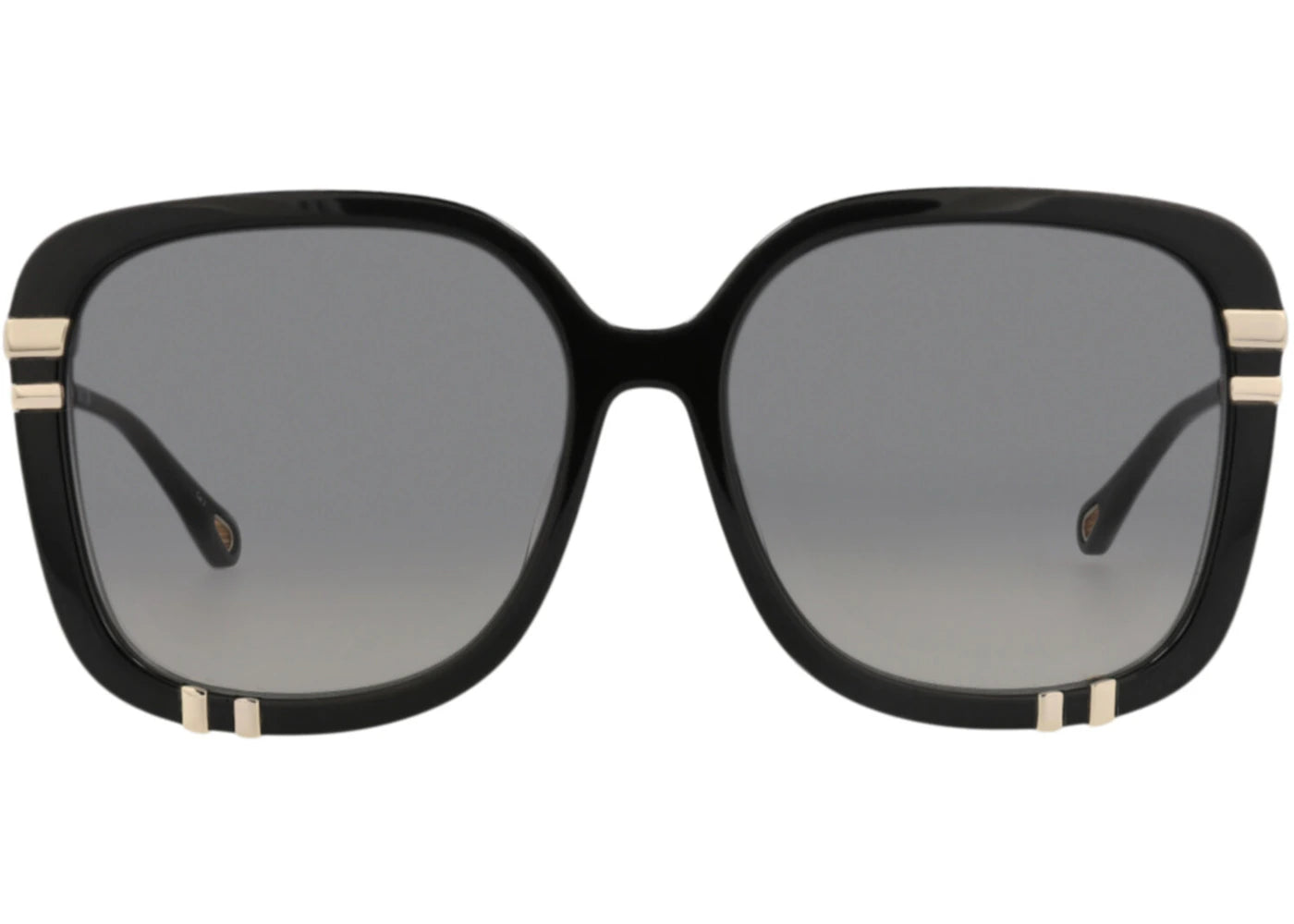 Chloe Square-Frame Recycled Acetate Sunglasses Black Black Grey (CH0106SA-30012791-005)