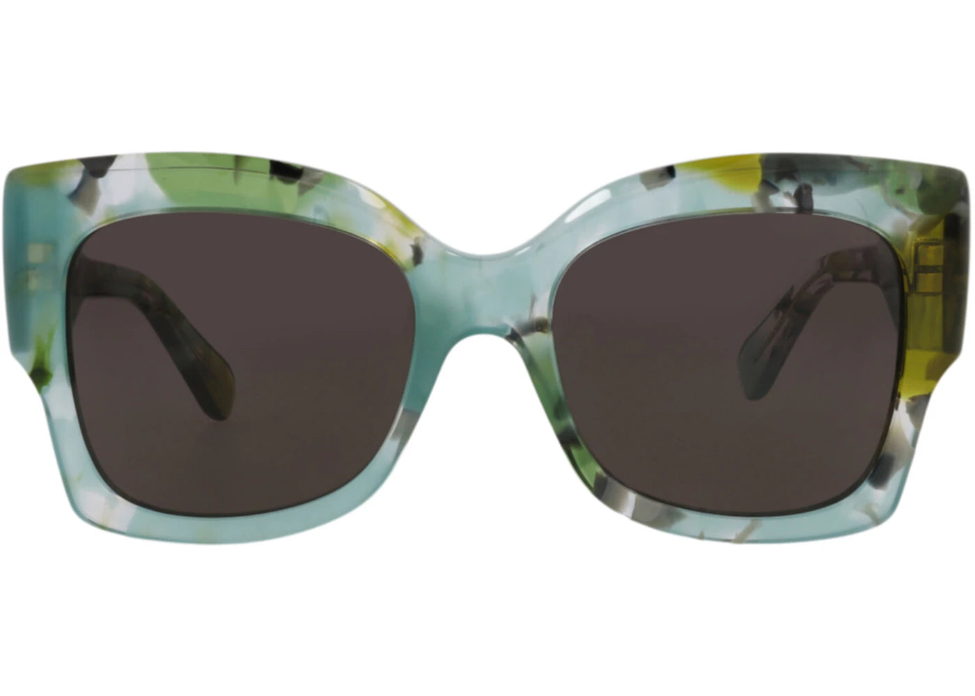 Chloe Square-Frame Recycled Acetate Sunglasses Green Green Grey (CH0252S-30015701-006)