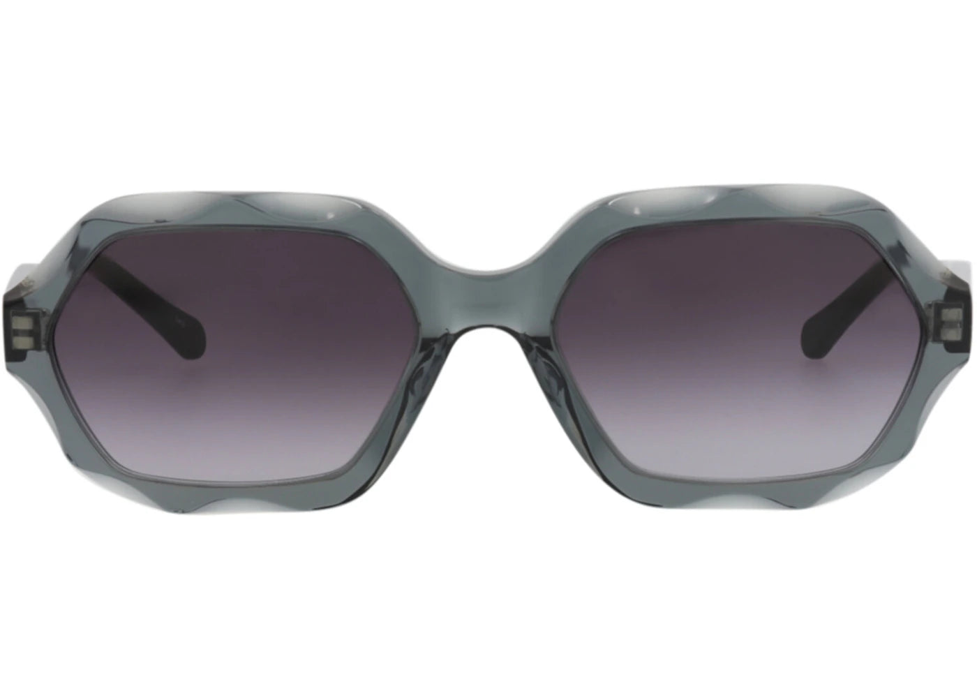 Chloe Square-Frame Recycled Acetate Sunglasses Grey Black Grey (CH0227S-30015142-001)