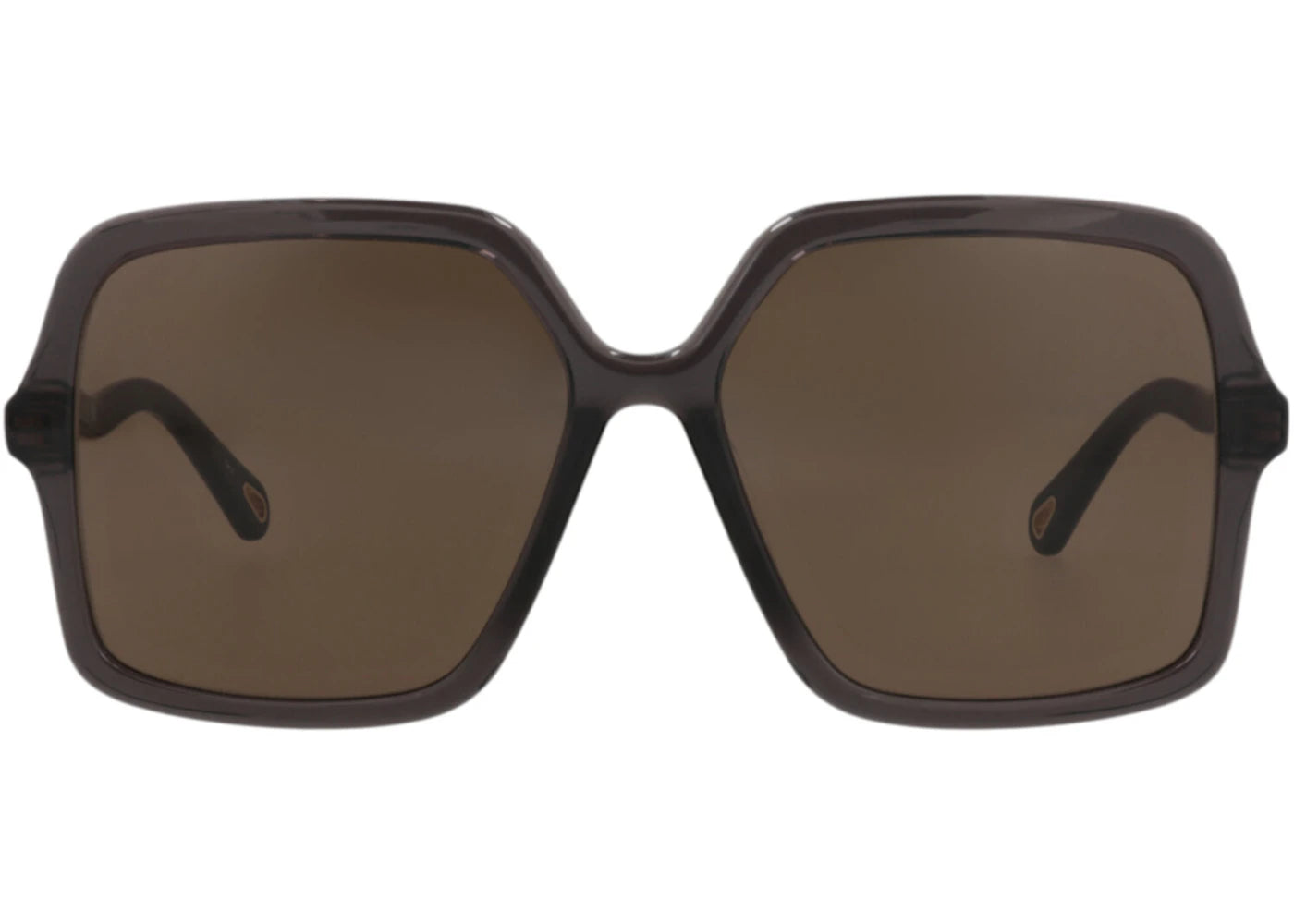 Chloe Square-Frame Recycled Acetate Sunglasses Grey Grey Brown (CH0086SA-30012858-005)