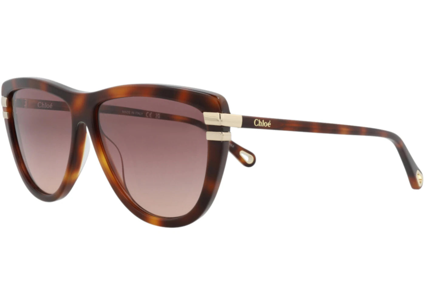 Chloe Square-Frame Recycled Acetate Sunglasses Havana Havana Red (CH0203S-30014676-002)