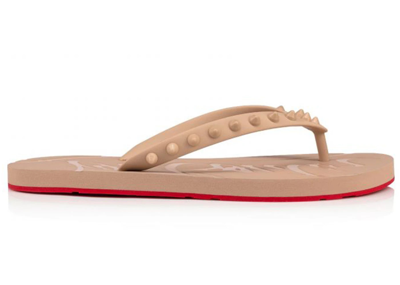 Christian Louboutin Loubi Flip Slide Nude Nude (Women's)