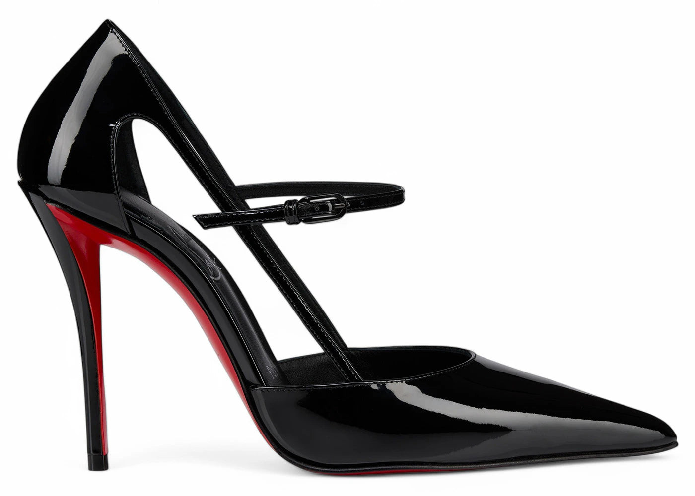 Christian Louboutin Miss Z Strap 100mm Pump Gigi Printed Patent Calf Leather