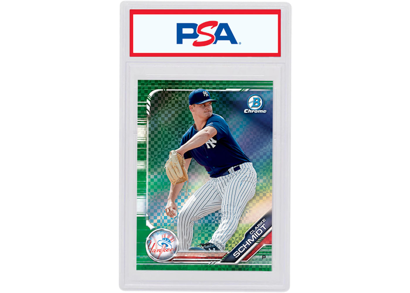 Clarke Schmidt 2019 Bowman Chrome X Green X-Fractor /31 BCP-249 (PSA or BGS Graded)