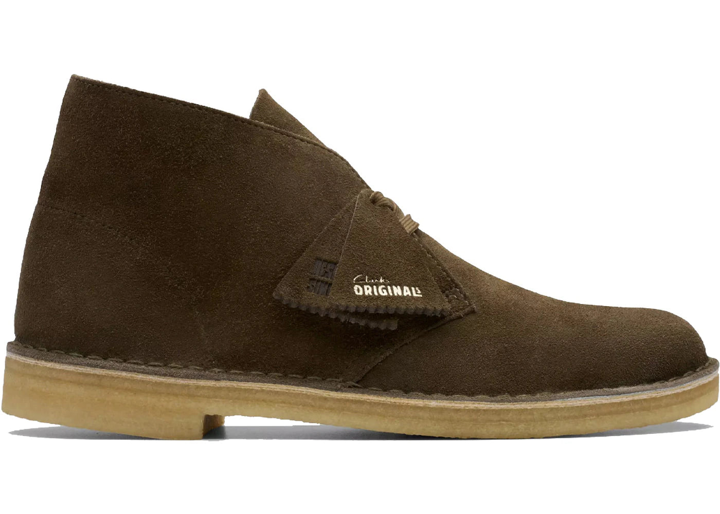 Clarks Originals Desert Boot Dark Khaki Suede