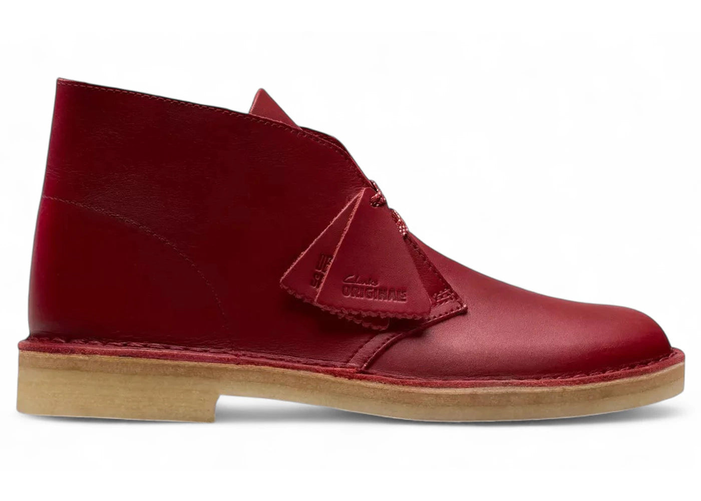 Clarks Originals Desert Boot Dark Red Leather