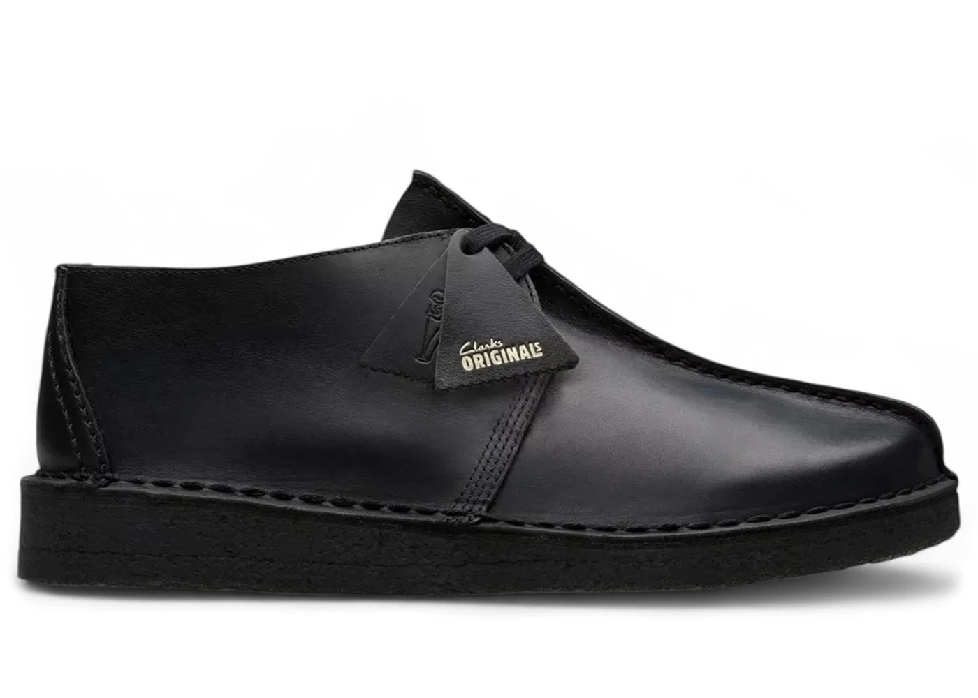 Clarks Originals Desert Trek Black Smooth Leather