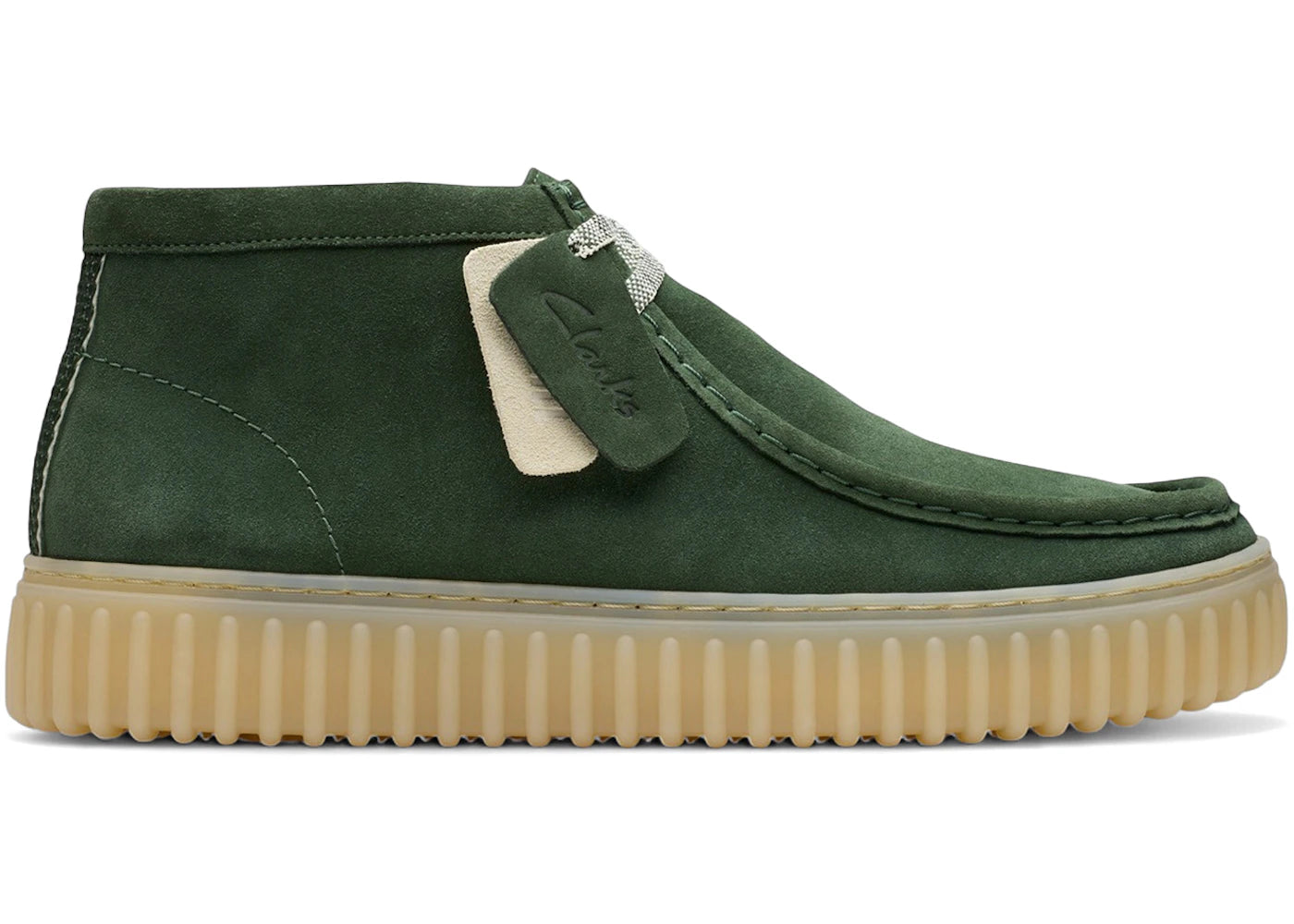 Clarks Originals Torhill Hi Dark Green Suede