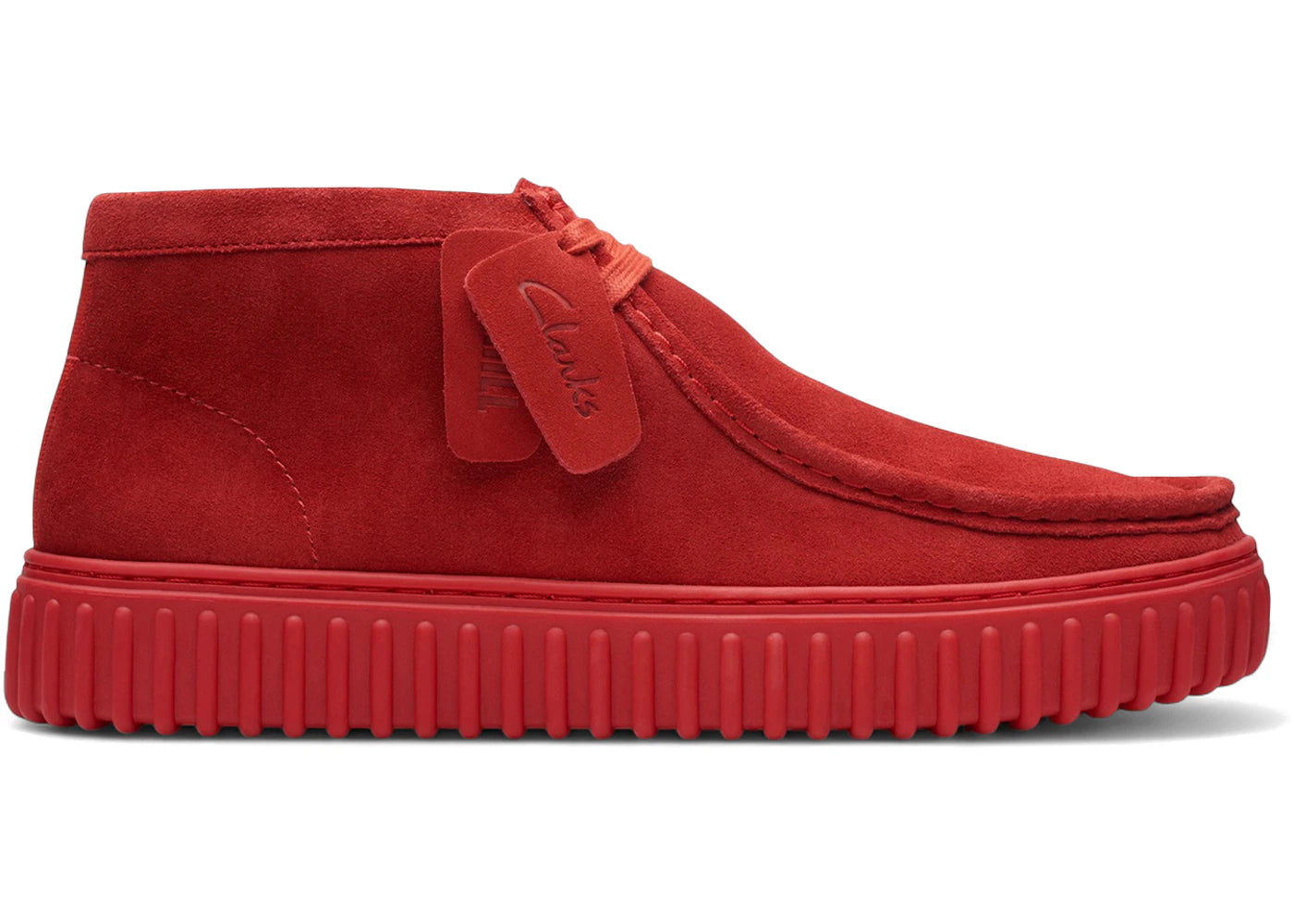 Clarks Originals Torhill Hi Red Suede