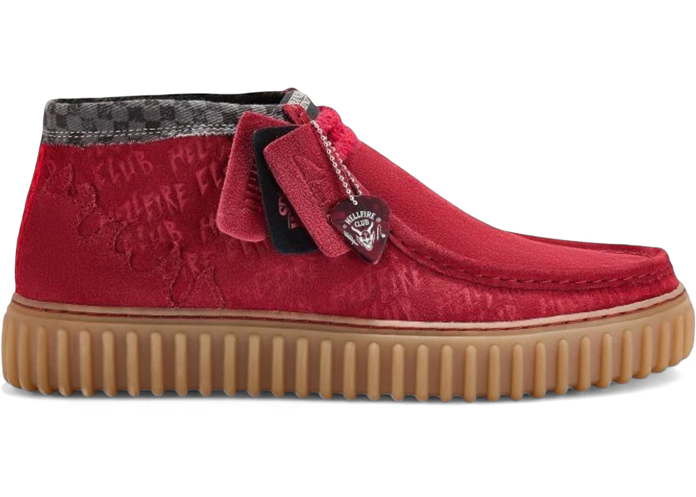 Clarks Originals Torhill Hi Stranger Things Hellfire Club Red