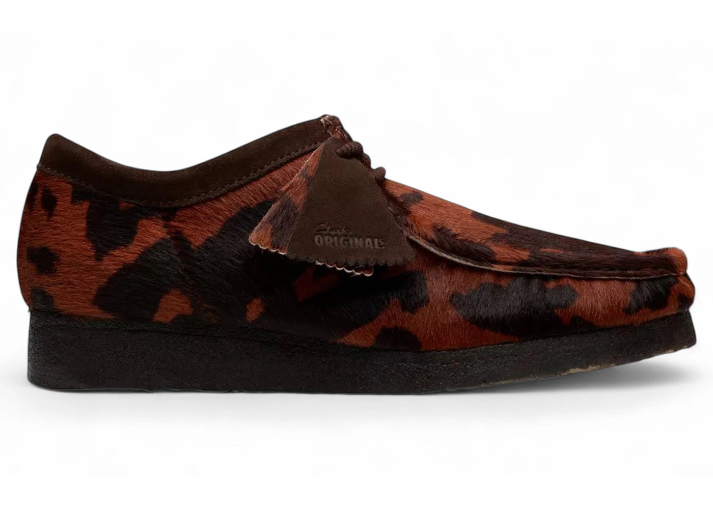 Clarks Originals Wallabee Brown Cow Print