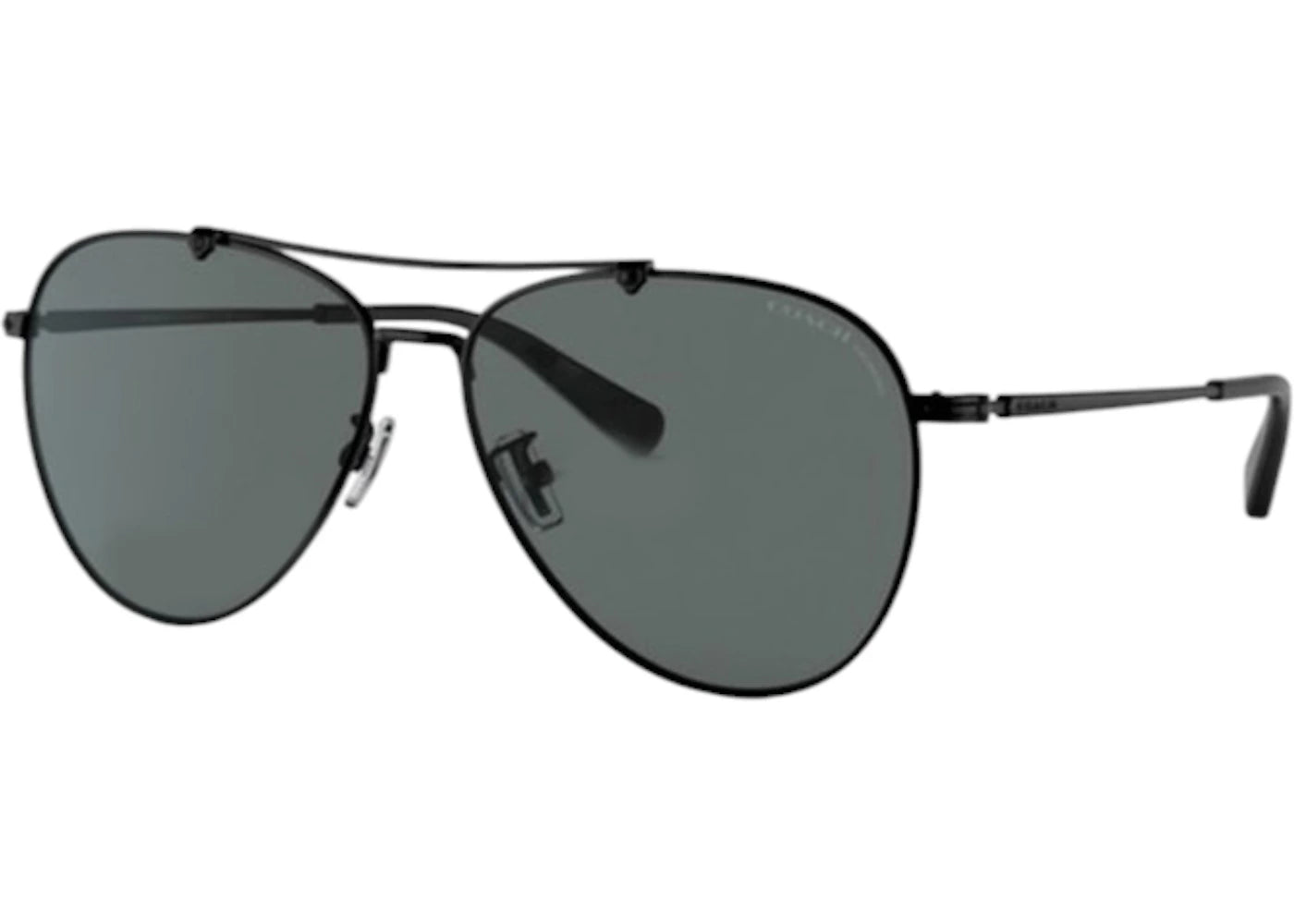 Coach Aviator Sunglasses Satin Black (HC7136 939381)