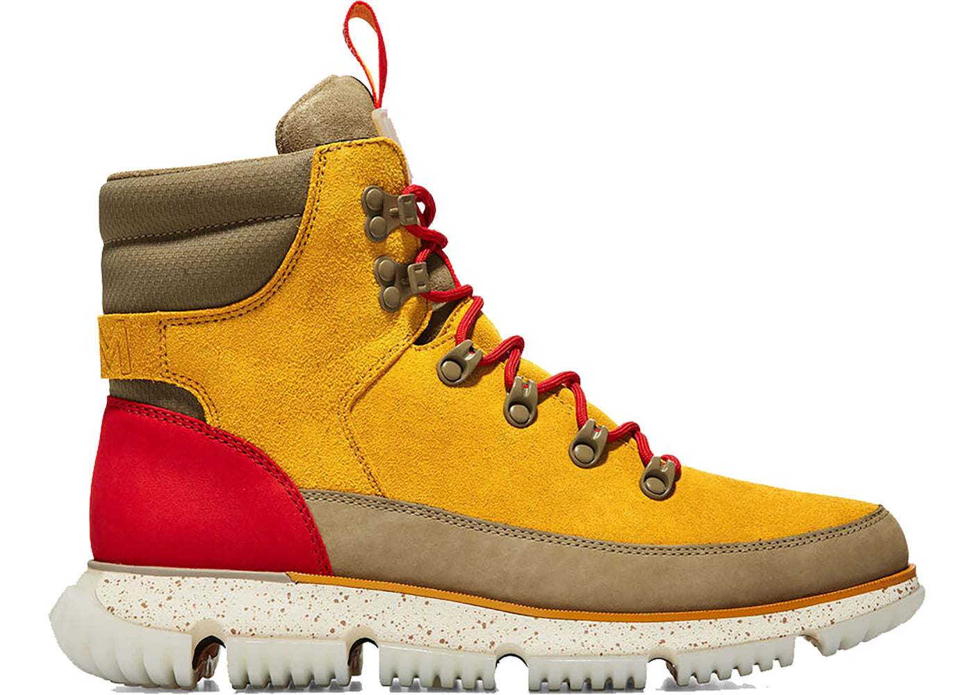 Cole Haan 4.ZEROGRAND Hiker Boot Hasan Minhaj Mineral Yellow Suede