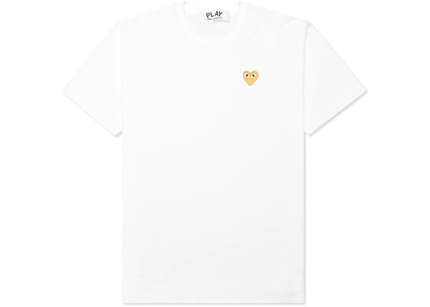 Comme des Garcons Play Gold Heart T-shirt White