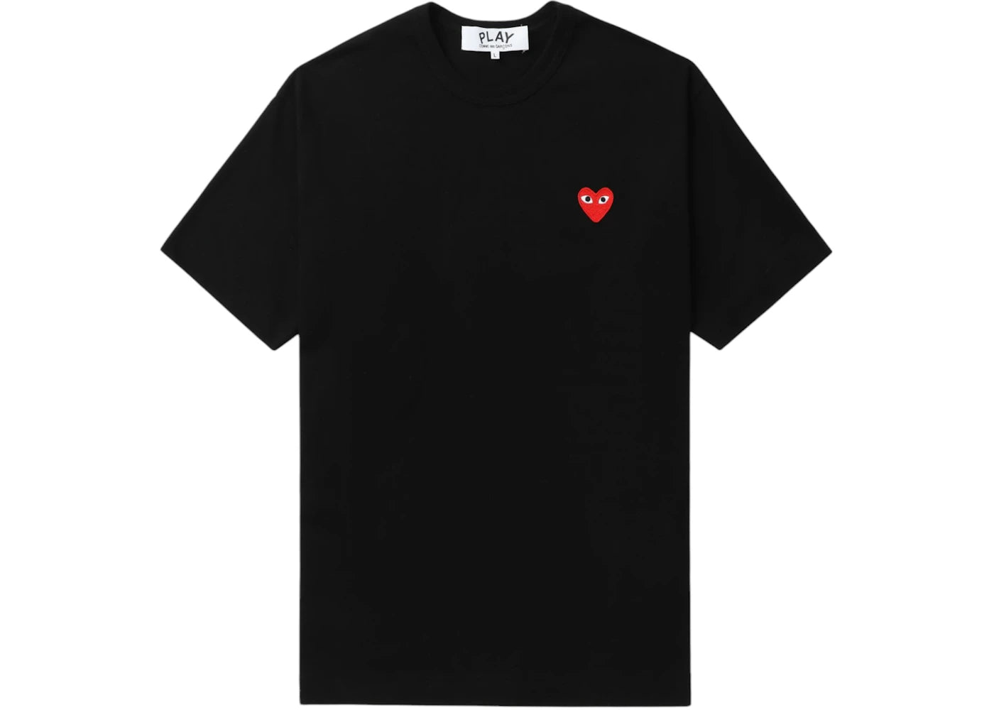Comme des Garcons PLAY Logo Tee Black/Red