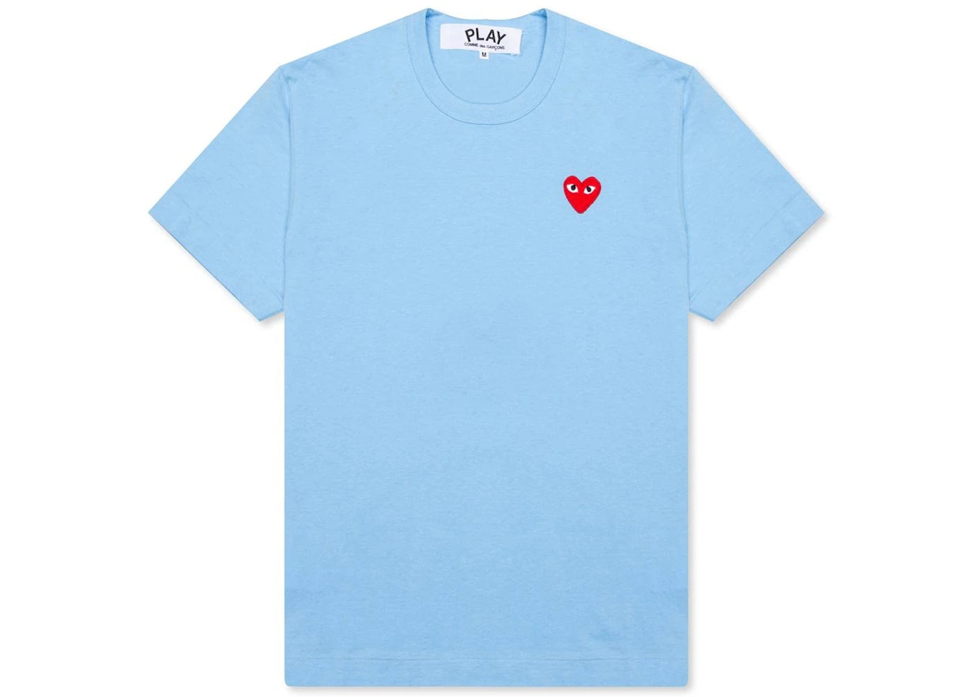 Comme des Garcons Play Women's Pastelle Red Emblem T-shirt Blue