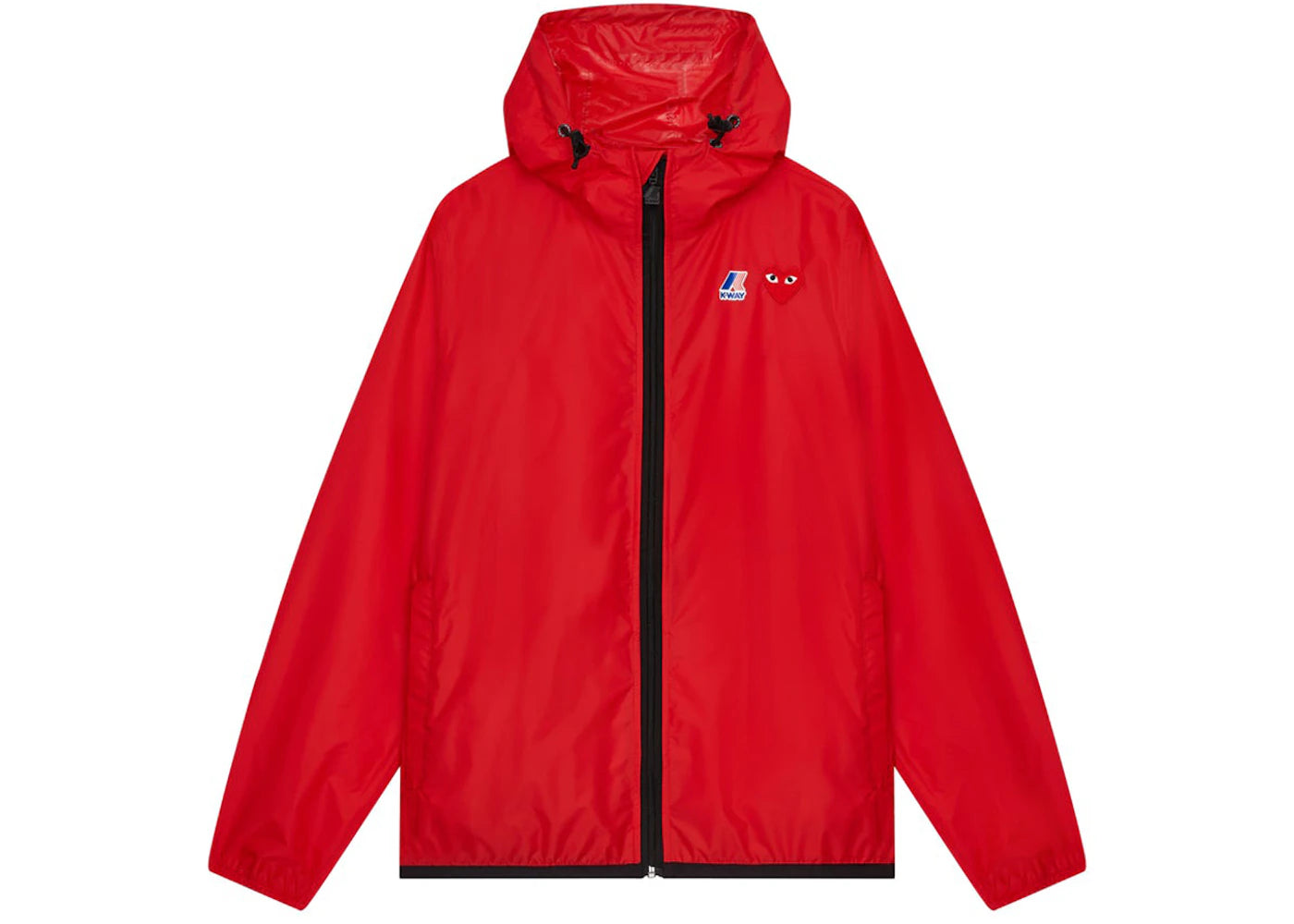 Comme des Garcons PLAY Play x K-Way Claude Full-Zip Jacket Red