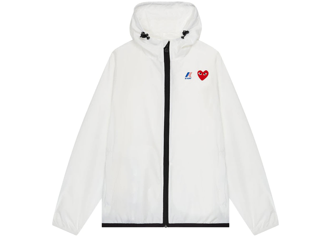 Comme des Garcons PLAY Play x K-Way Claude Full-Zip Jacket White