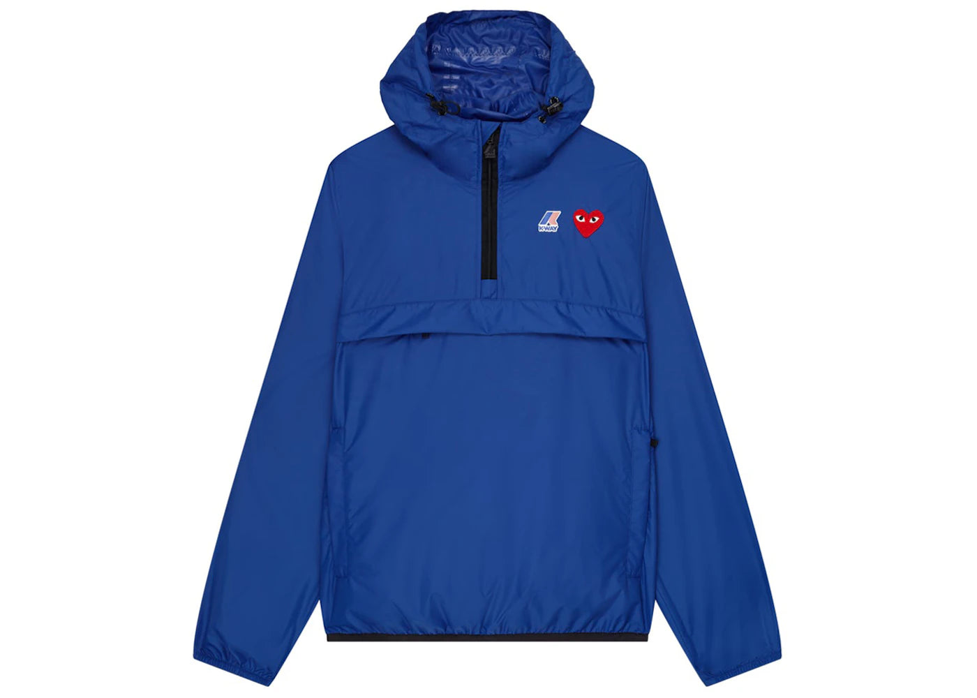 Comme des Garcons PLAY Play x K-Way Claude Half-Zip Jacket Blue