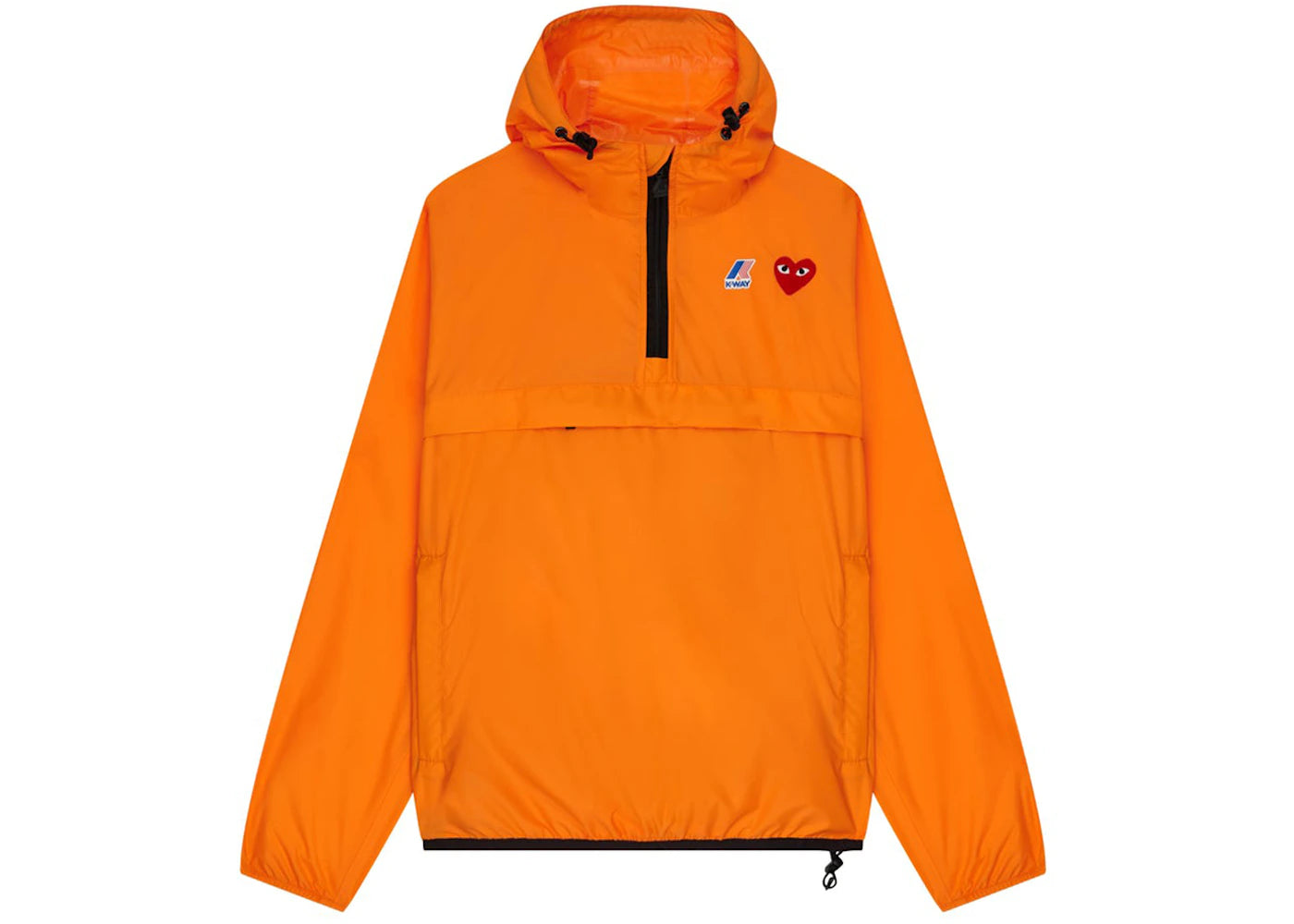 Comme des Garcons PLAY Play x K-Way Claude Half-Zip Jacket Orange