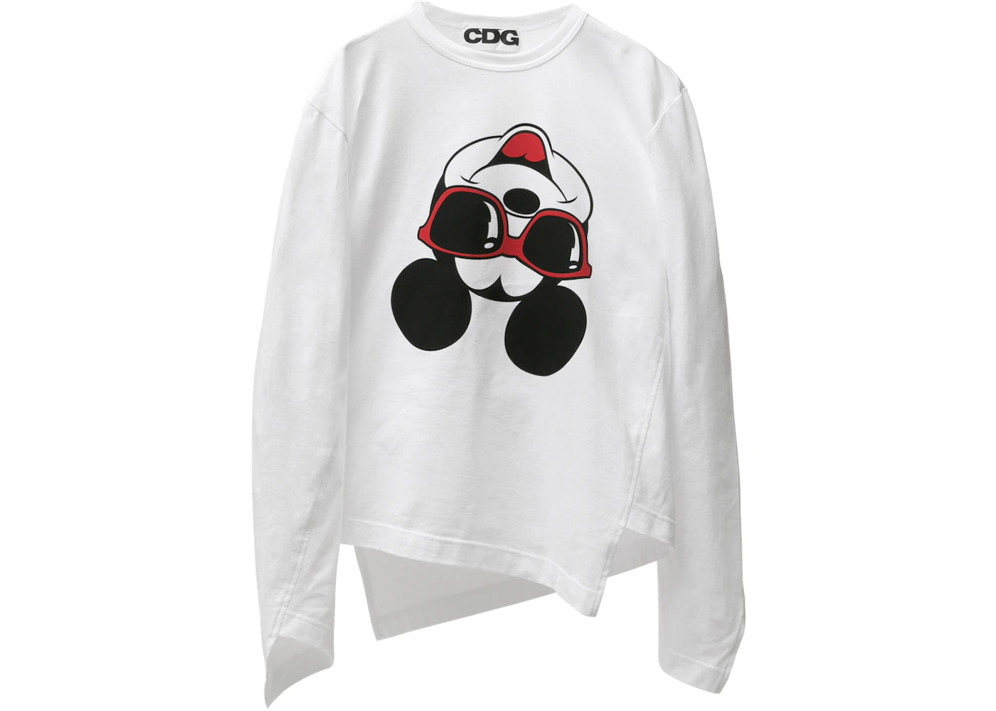 Comme des Garcons x Disney Mickey Bias L/S T-Shirt White