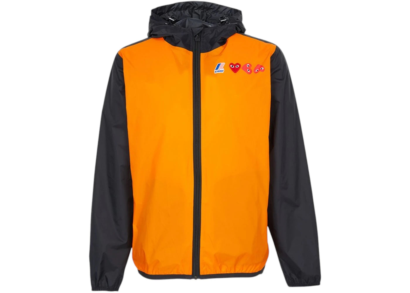 Comme des Garcons x K-Way Hood Rain Jacket Orange