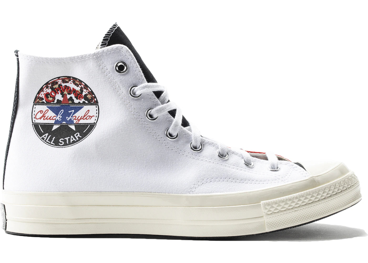 Converse Chuck 70 Hi Logo Play White University Red