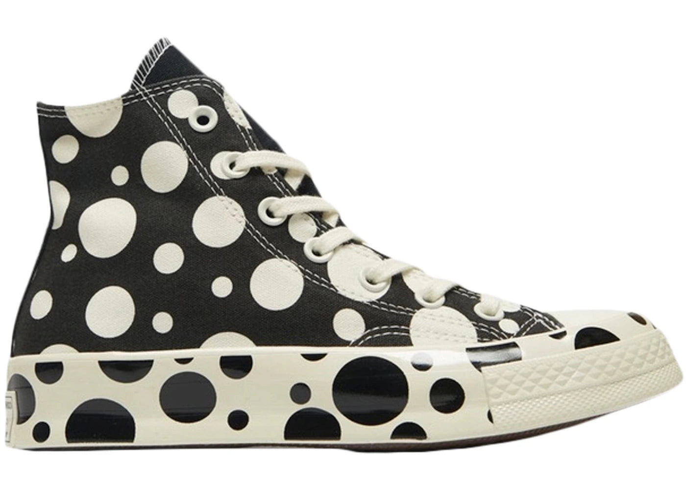 Converse Chuck Taylor All Star 70 Hi Polka Dots Black Egret Black (Women's)