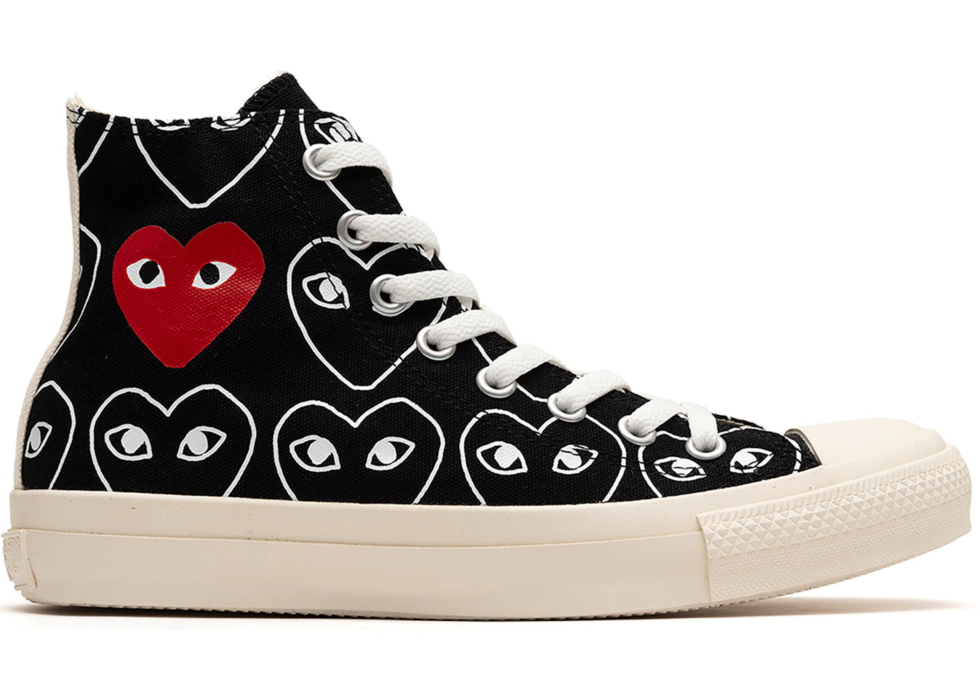 Converse Chuck Taylor All Star 70 Hi Comme des Garcons PLAY All-Over Black