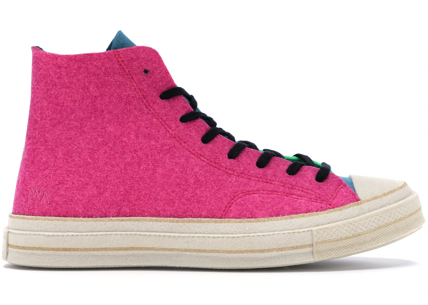 Converse Chuck Taylor All Star 70 Hi JW Anderson Felt Fuchsia Purple Island Green