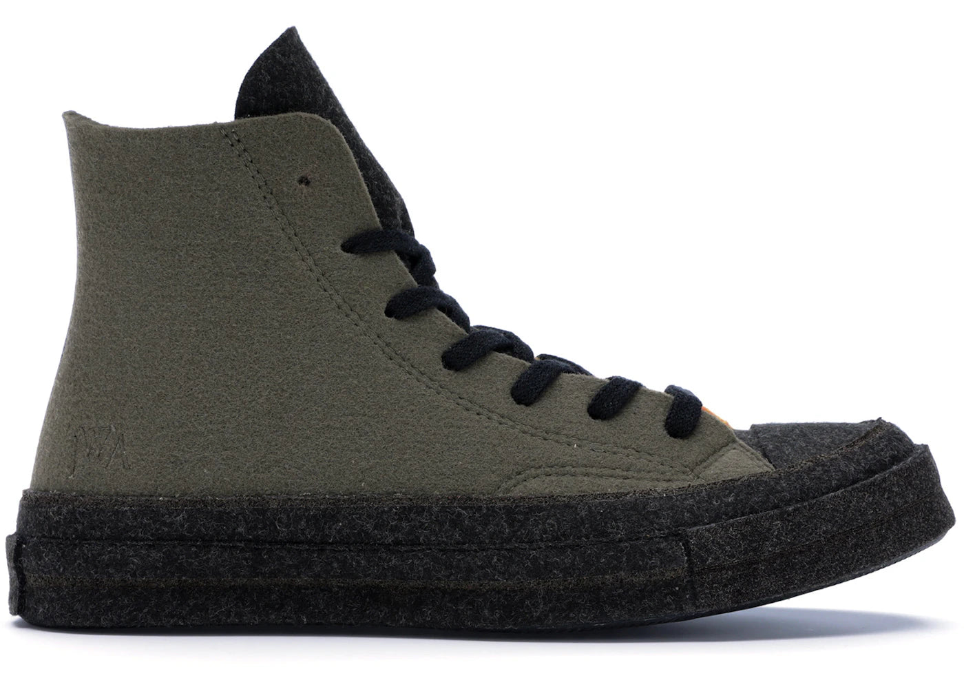 Converse Chuck Taylor All Star 70 Hi JW Anderson Felt Stone Grey Flame Orange