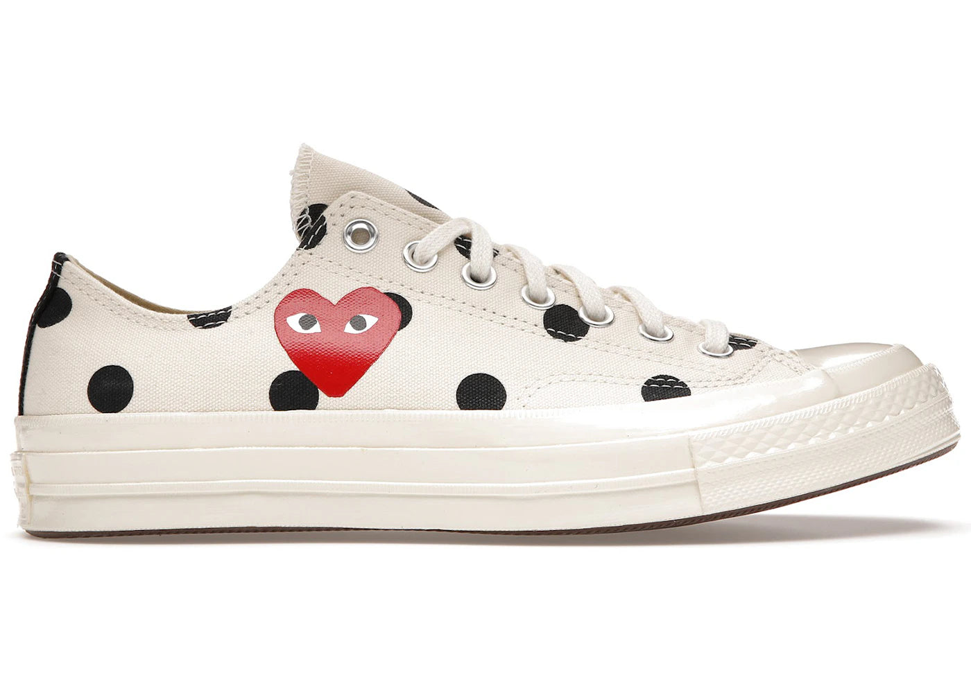 Converse Chuck Taylor All Star 70 Ox Comme des Garcons PLAY  Polka Dot White