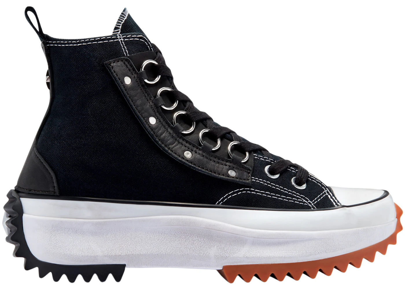 Converse Run Star Hike Platform Hi Punk Academia Black Metal Ring