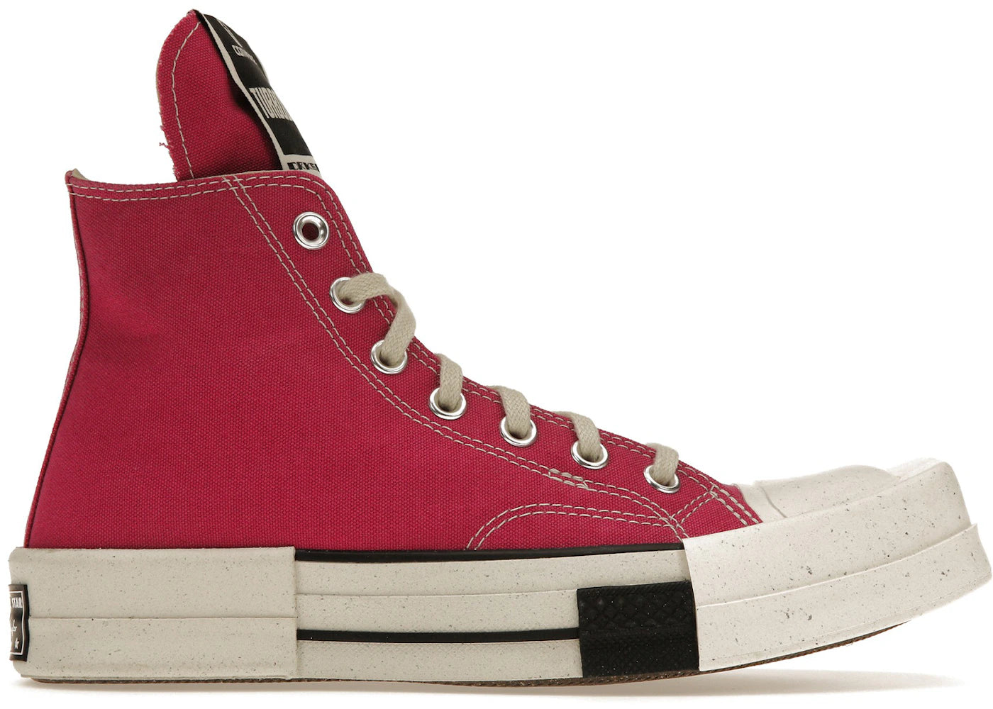 Converse TURBODRK Laceless Chuck Taylor All Star 70 Hi Rick Owens DRKSHDW Cactus Flower Pink