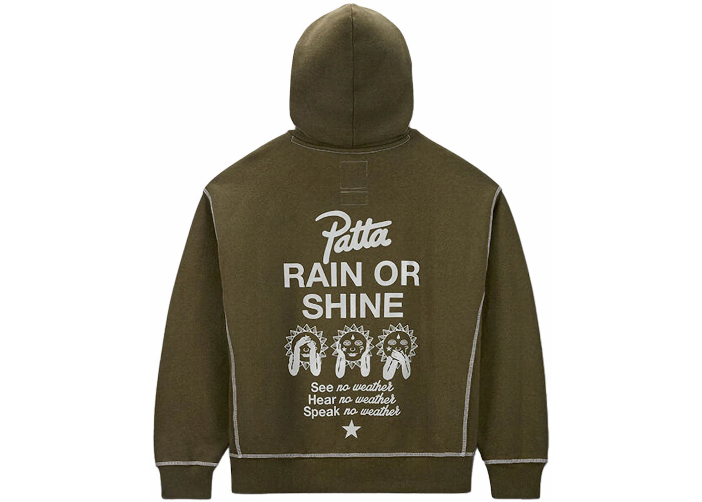 Converse x Patta Gold Standard Hoodie Utility Green Heather