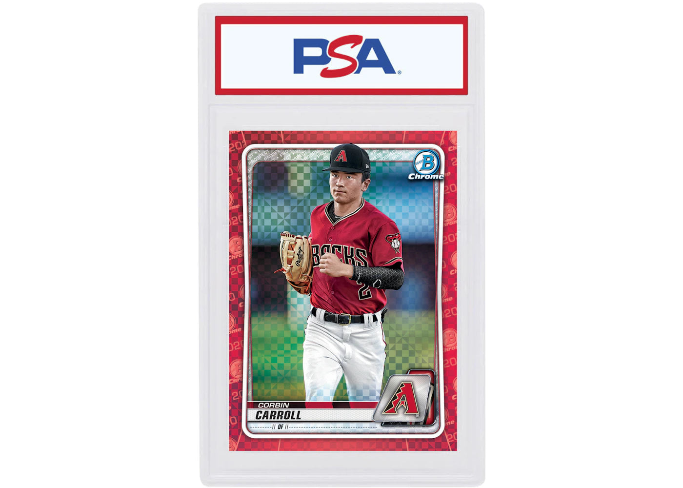 Corbin Carroll 2020 Bowman Chrome X Red X-Fractor 1/1 #BCP-222 (PSA or BGS Graded)