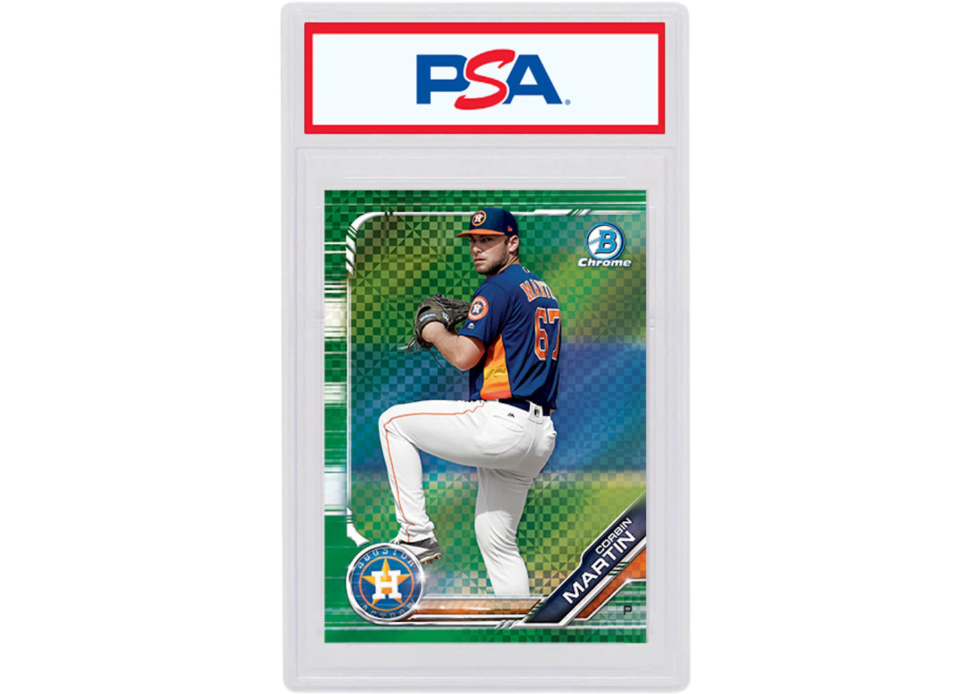 Corbin Martin 2019 Bowman Chrome X Green X-Fractor /31 BCP-227 (PSA or BGS Graded)