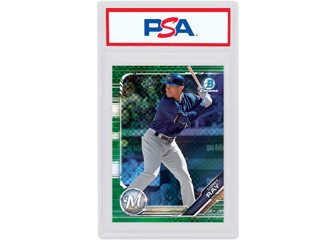 Corey Ray 2019 Bowman Chrome X Green X-Fractor /31 BCP-207 (PSA or BGS Graded)