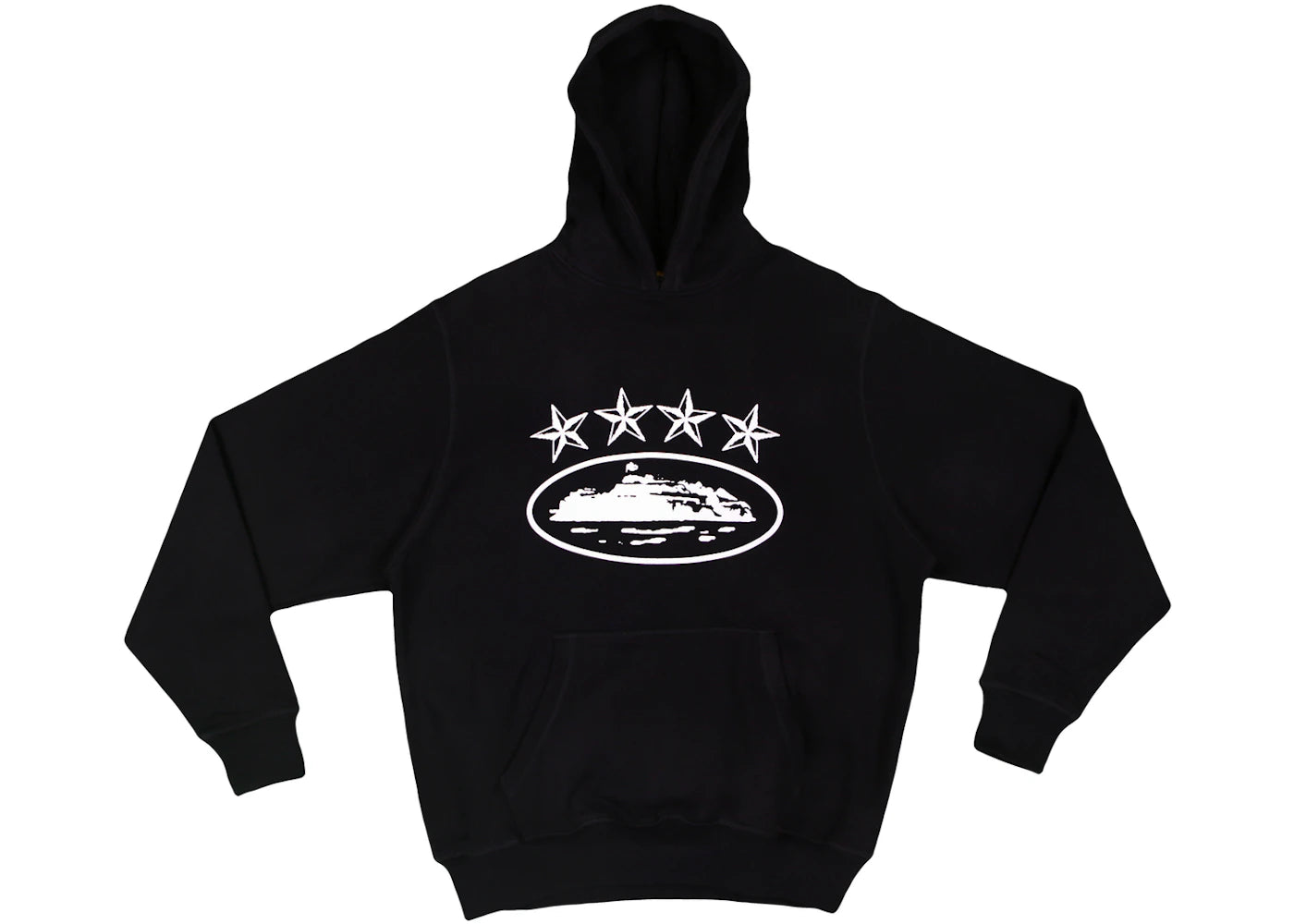 Corteiz 4Starz Alcatraz Hoodie Black