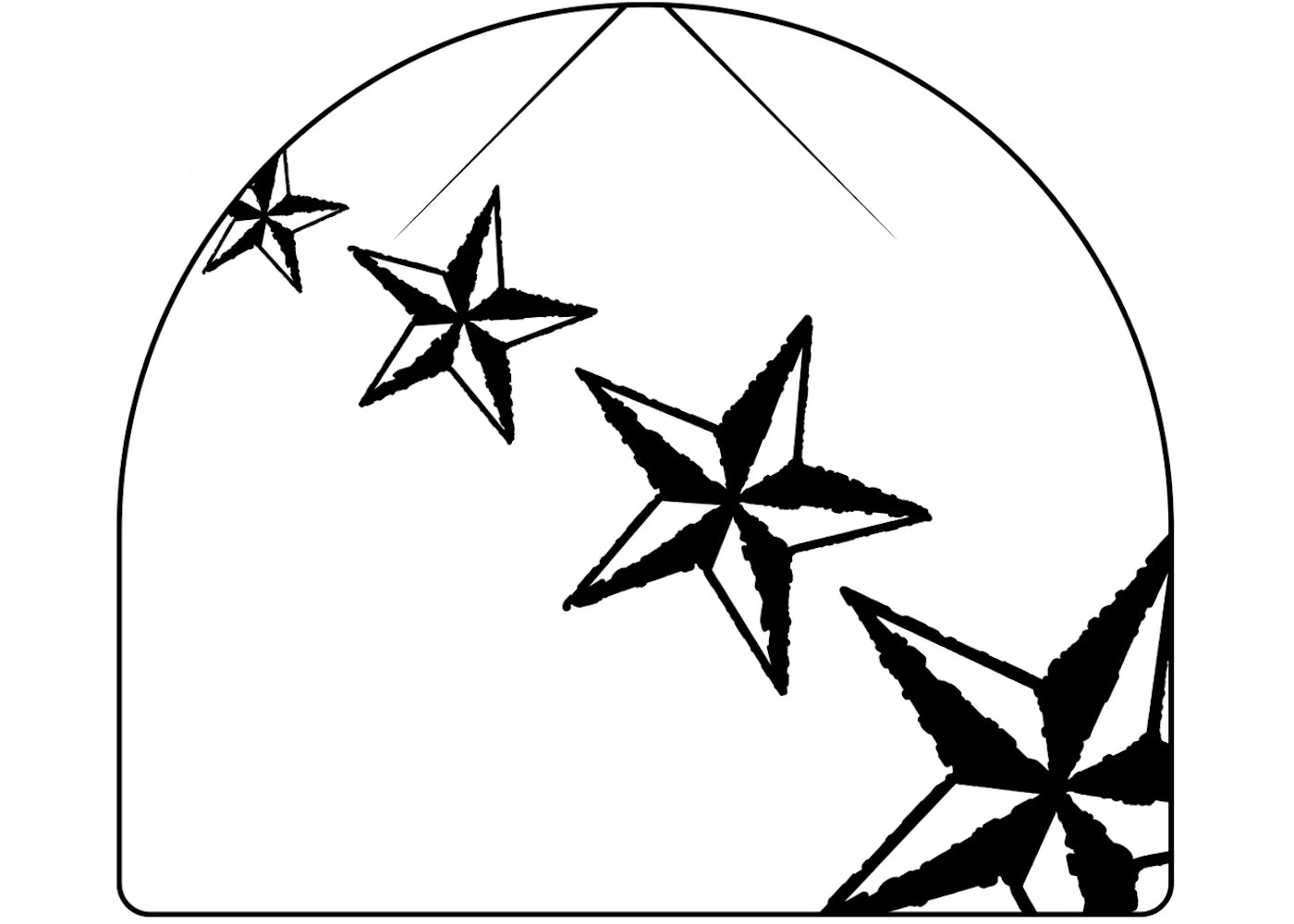 Corteiz 4Starz Skully White