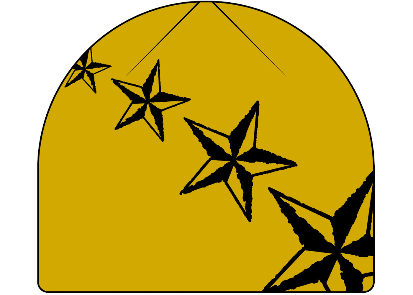 Corteiz 4Starz Skully Yellow