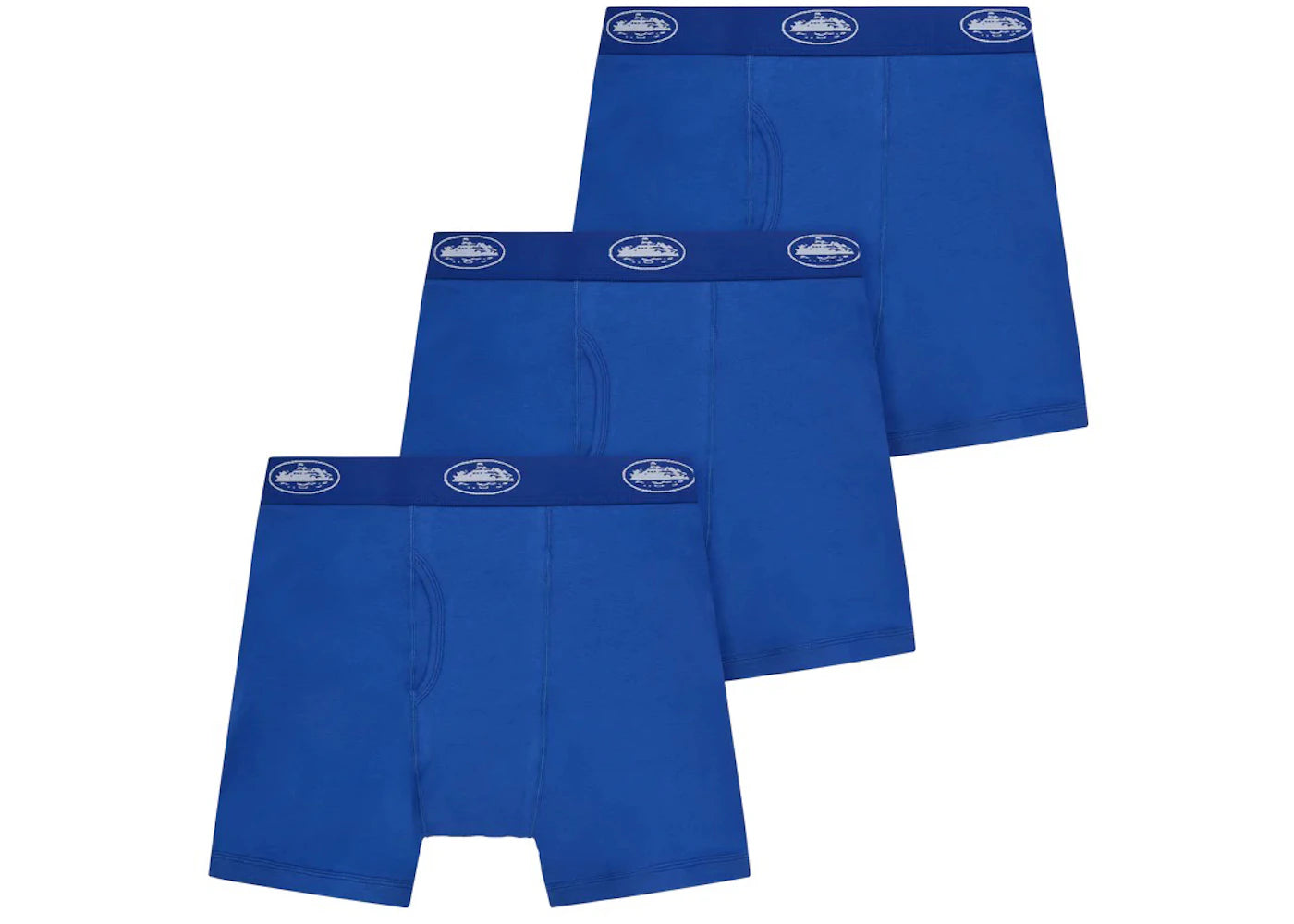 Corteiz Alcatraz Boxers (3 Pack) Blue