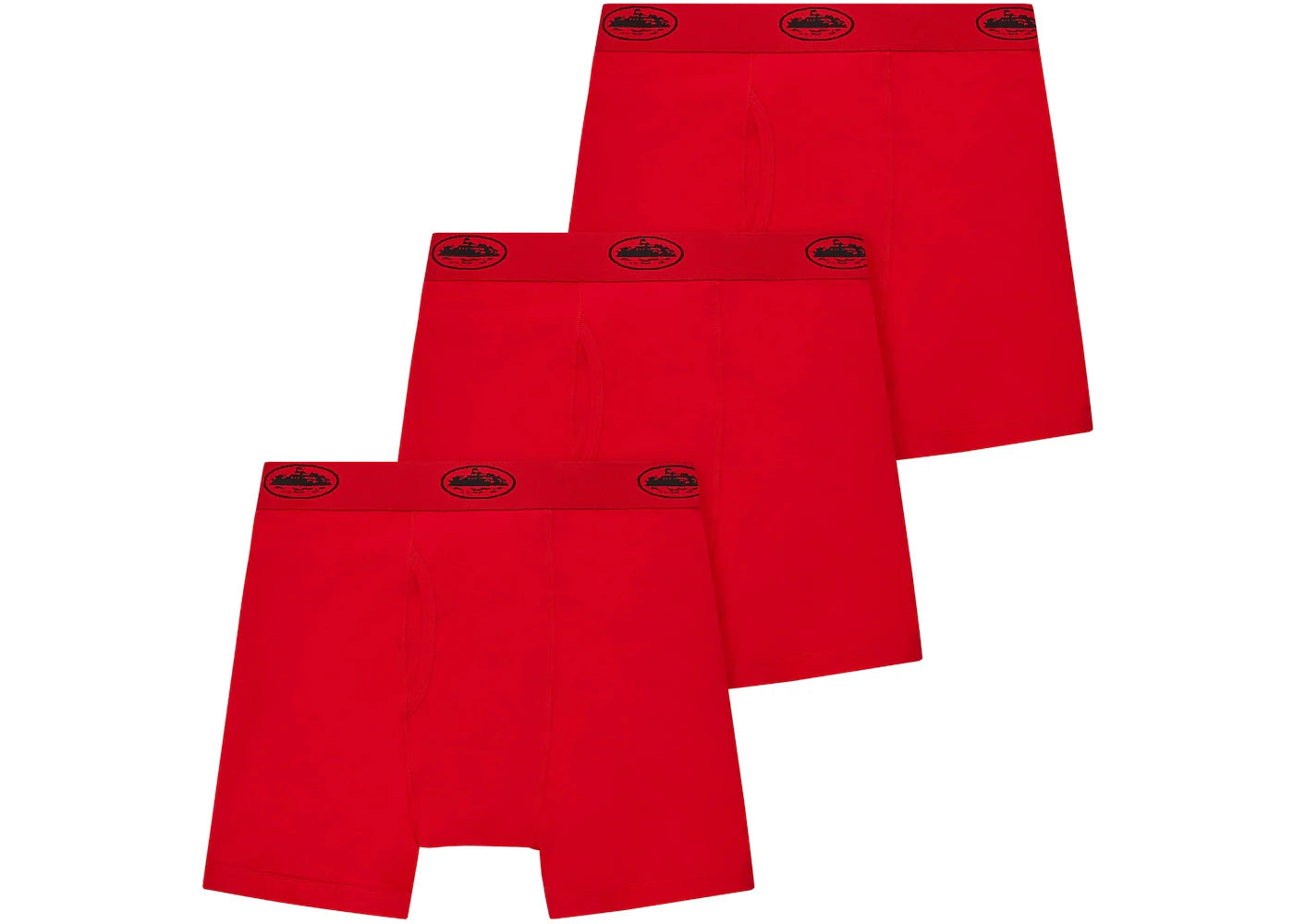 Corteiz Alcatraz Boxers (3 Pack) Red
