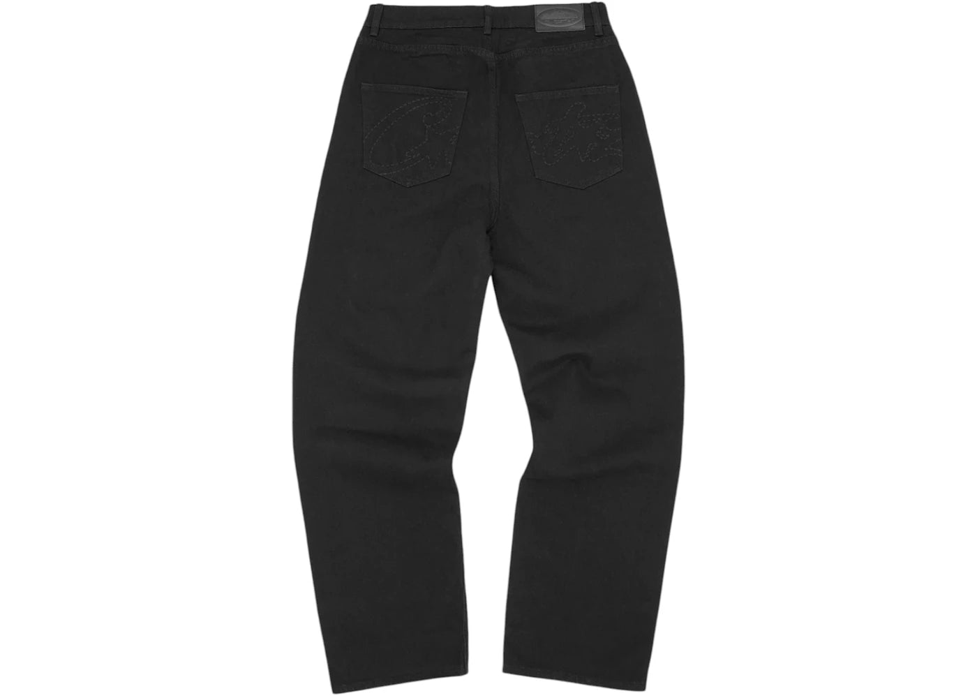 Corteiz Allstarz Baggy Jeans Triple Black