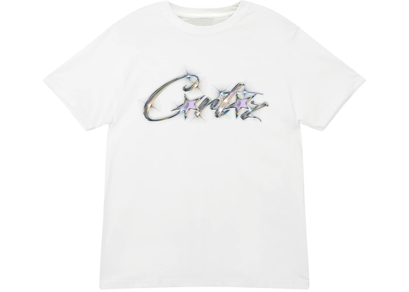 Corteiz Allstarz Chrome T-shirt White